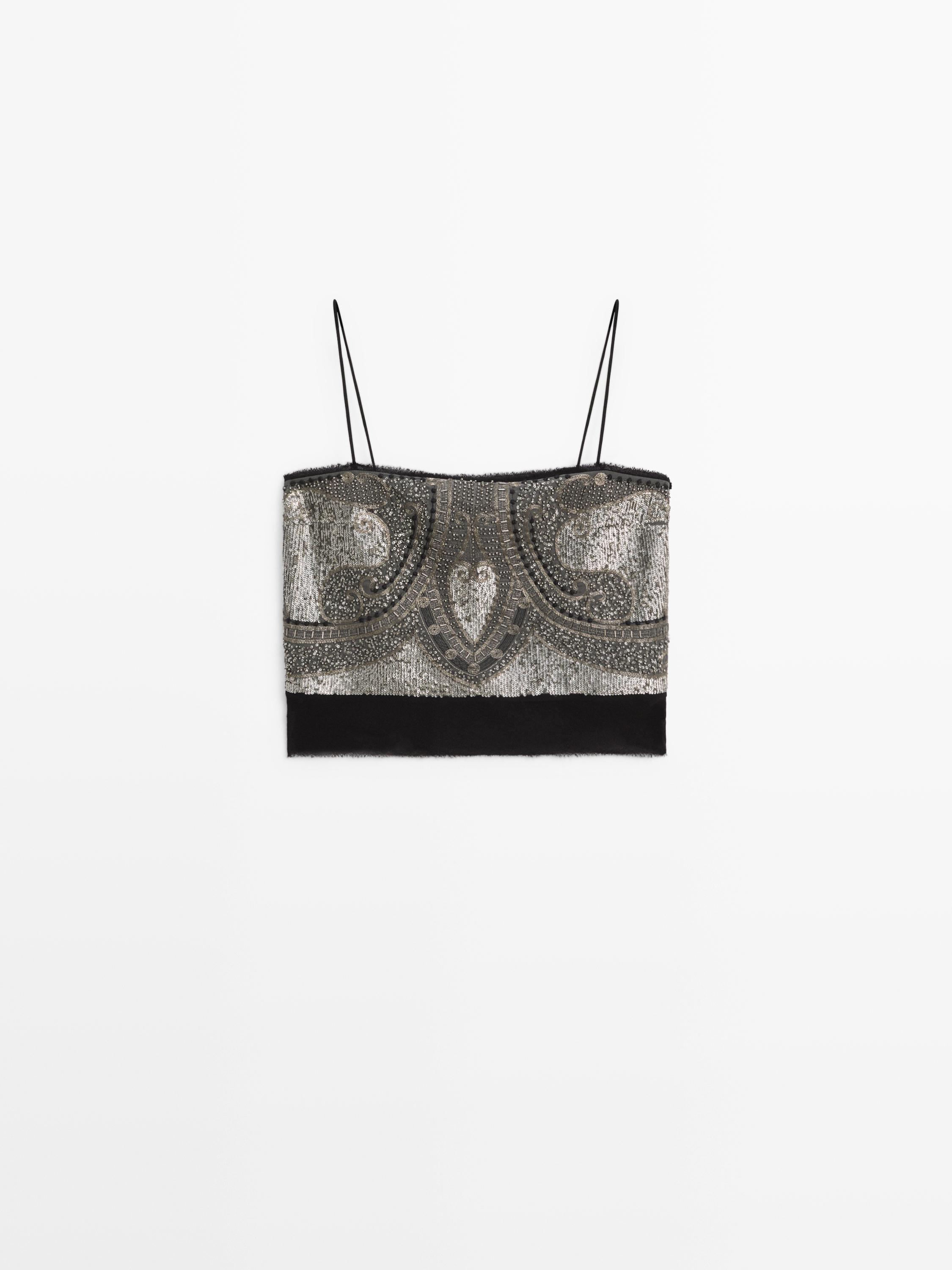 Top with embroidered details - STUDIO